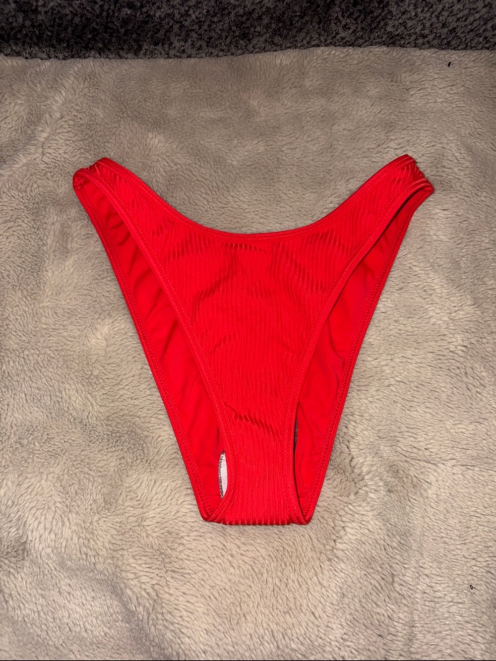 NWOT PacSun Red Sprout Binded Bikini Bottom, XS